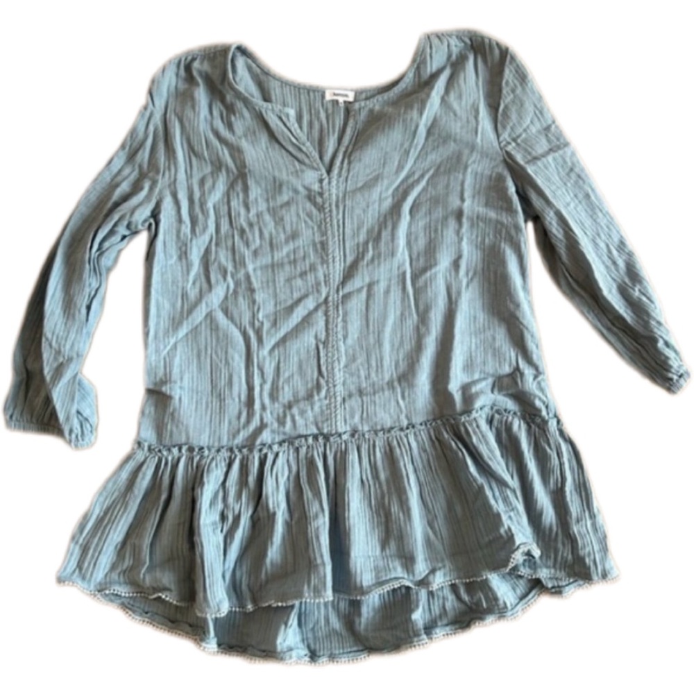 Kensie 3/4 Sleeve Gauze Tunic